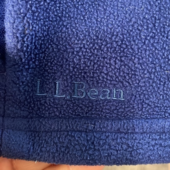 L.L. Bean Men’s Fleece Full Zip Jacket Zip Pockets Size Large TALL Blue - Picture 11 of 11